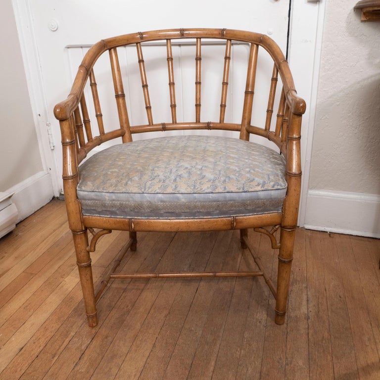 Faux Bamboo Side Chair at 1stDibs