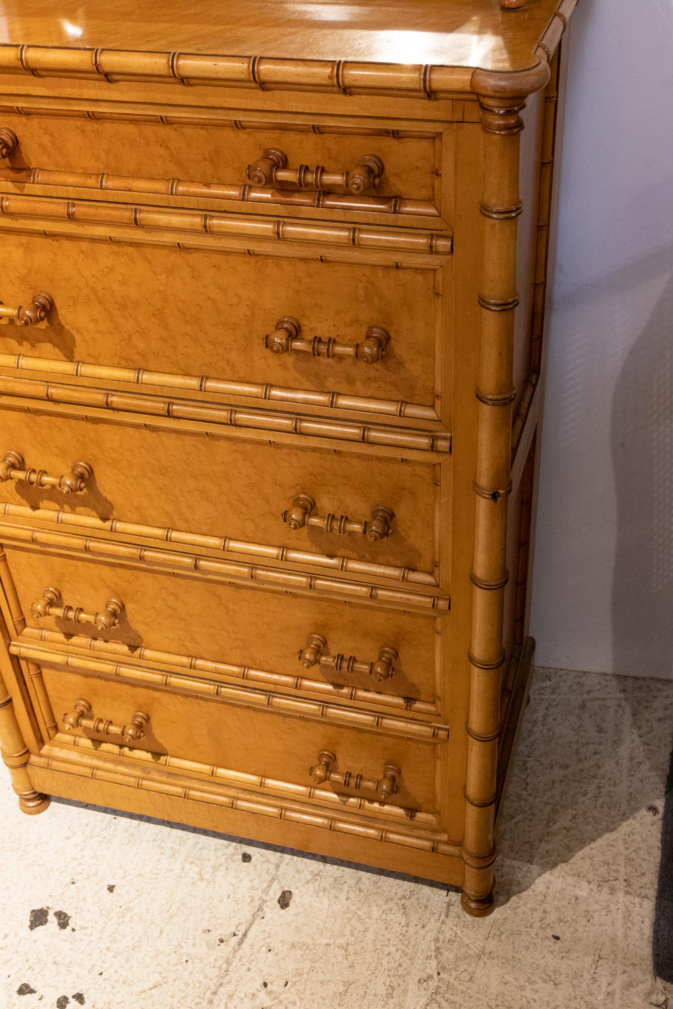 Faux Bamboo Side Lock Chest by Horner 5
