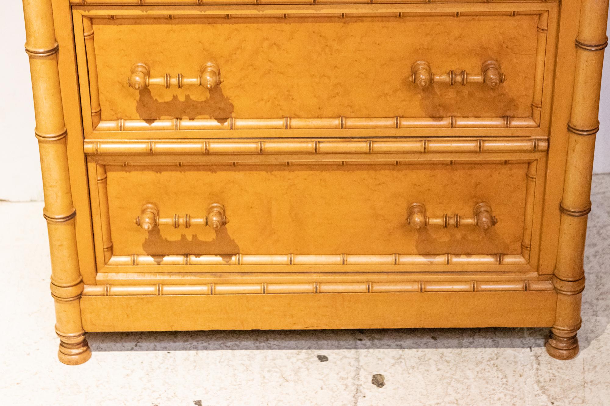 Faux Bamboo Side Lock Chest by Horner 6