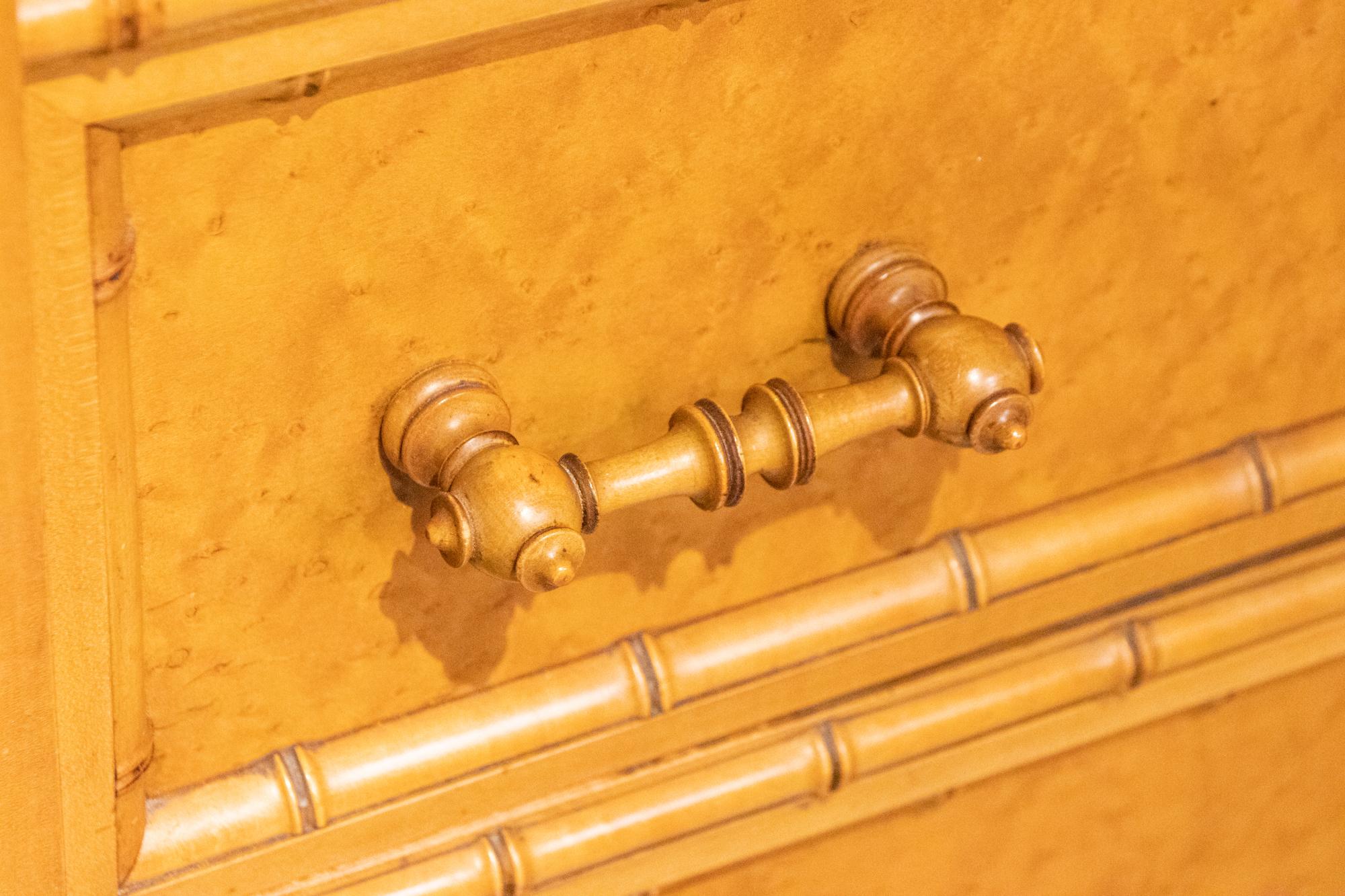 Faux Bamboo Side Lock Chest by Horner 7