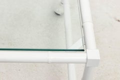 Faux Bamboo Side Table