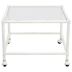 Faux Bamboo Side Table