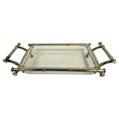 Faux Bamboo Silver Plate Chafing Dish