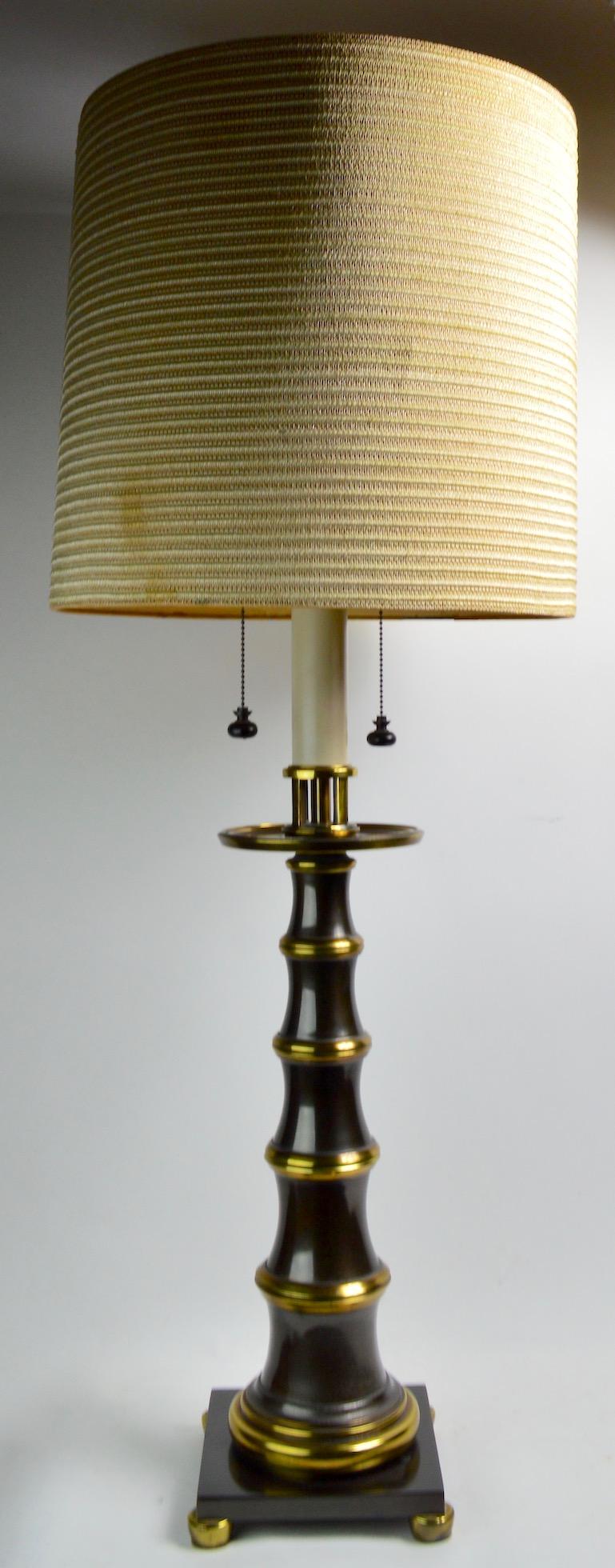 Faux Bamboo Style Table Lamp by Stiffel 1