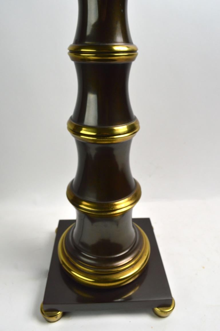 Faux Bamboo Style Table Lamp by Stiffel In Excellent Condition In New York, NY