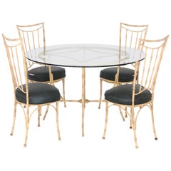 Faux Bamboo Table and Chairs