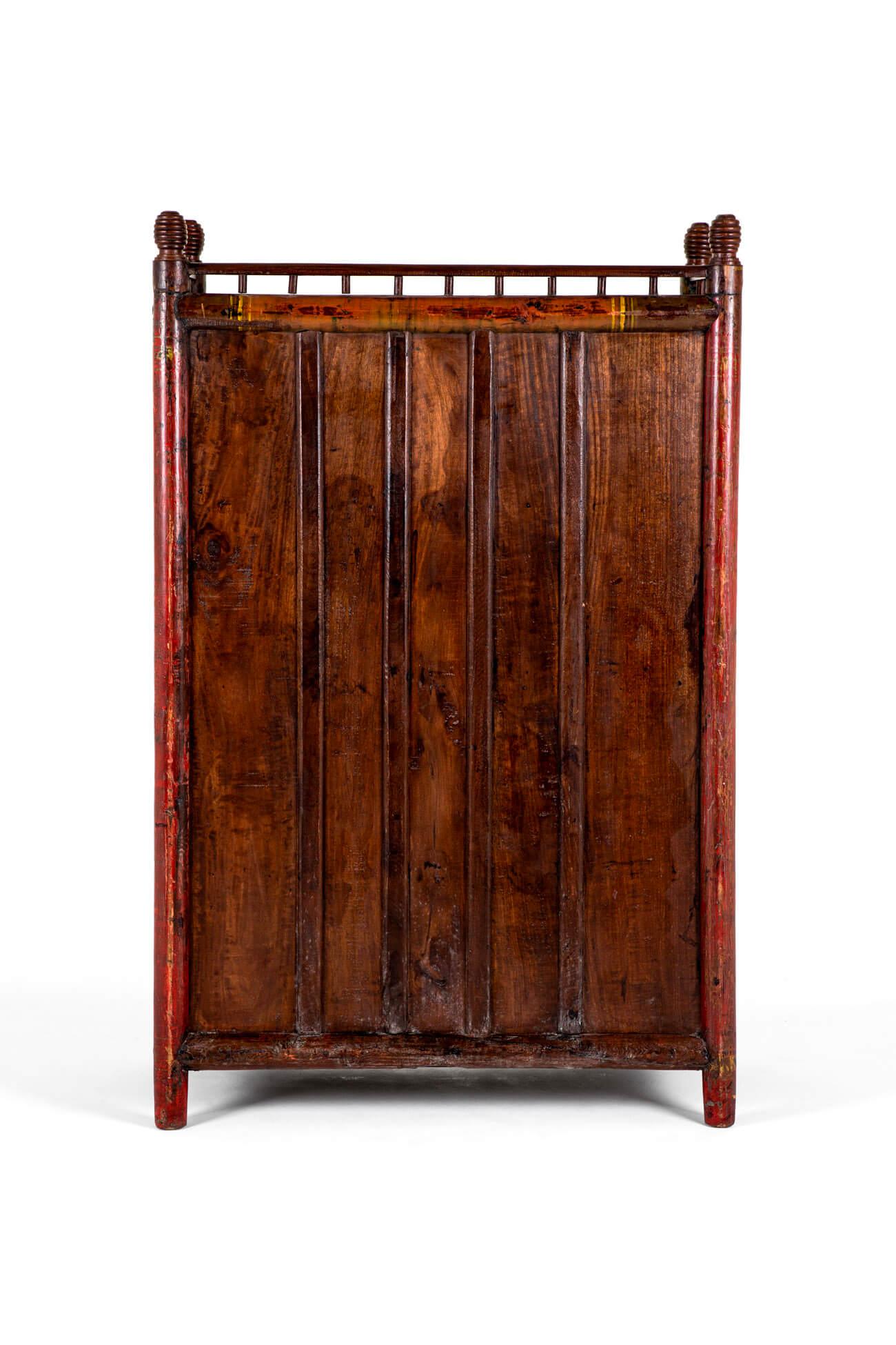 Finto bambù Armadio portaoggetti in teak finto bambù in vendita