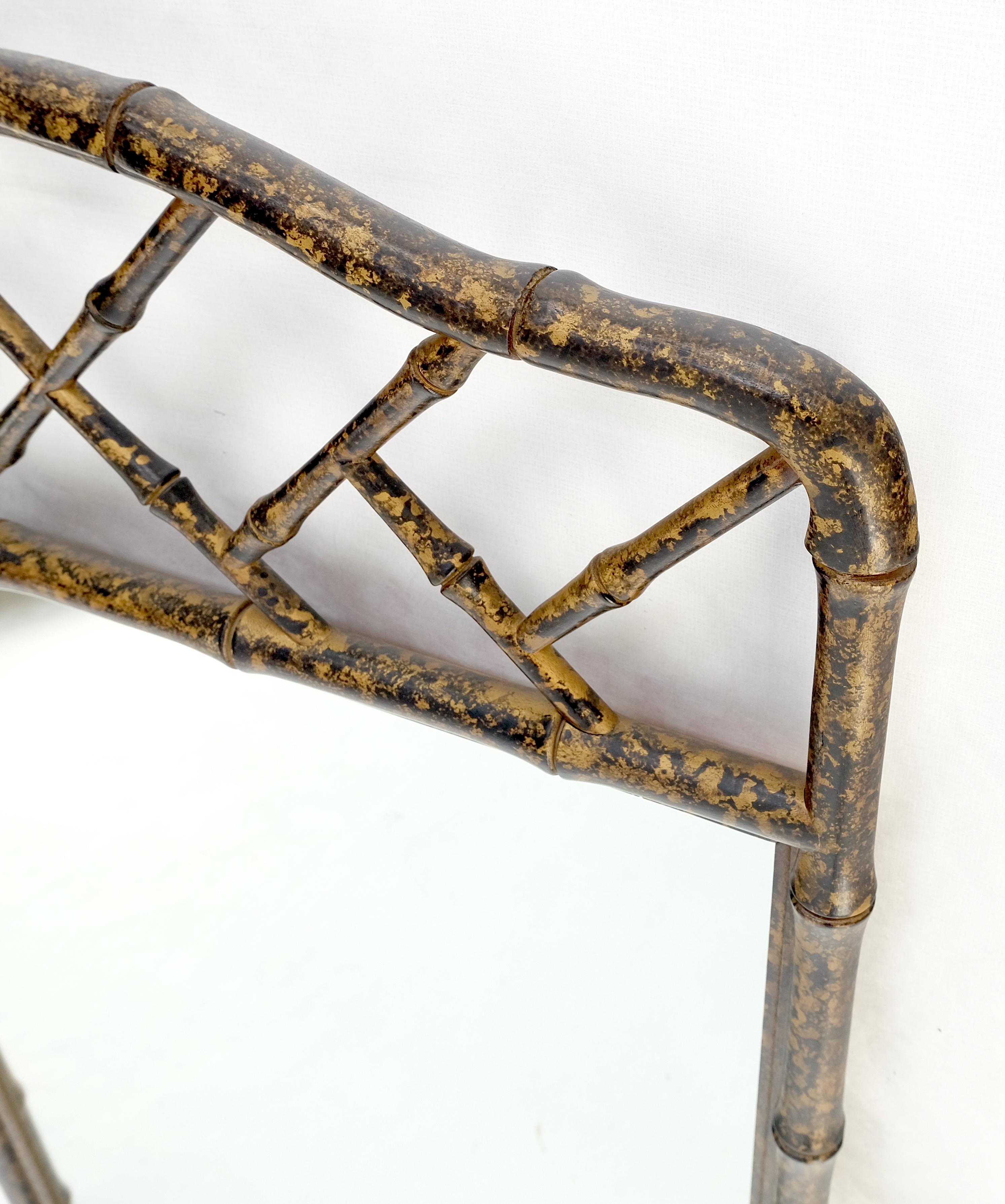 Mid-Century Modern Faux Bamboo  Tortoise Finish 29x48