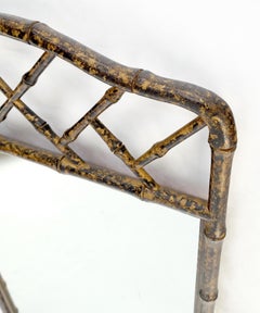 Faux Bamboo  Tortoise Finish 29x48" Rectangle Wall Mirror MINT