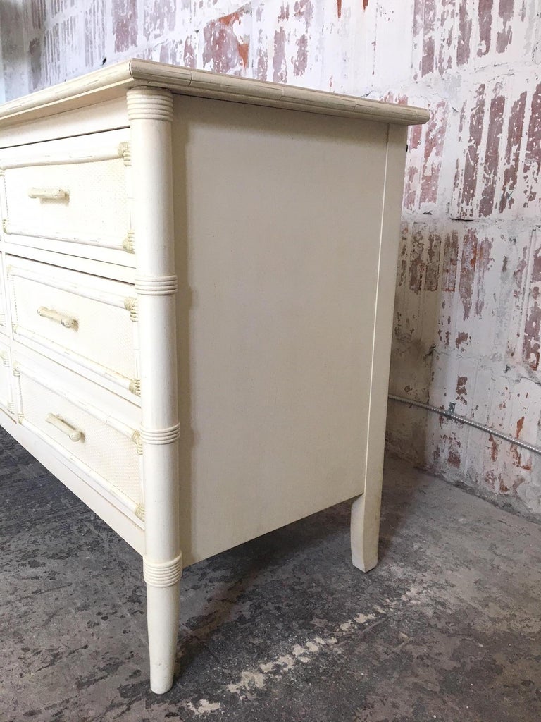 Faux Bamboo Triple Dresser By Thomasville At 1stdibs