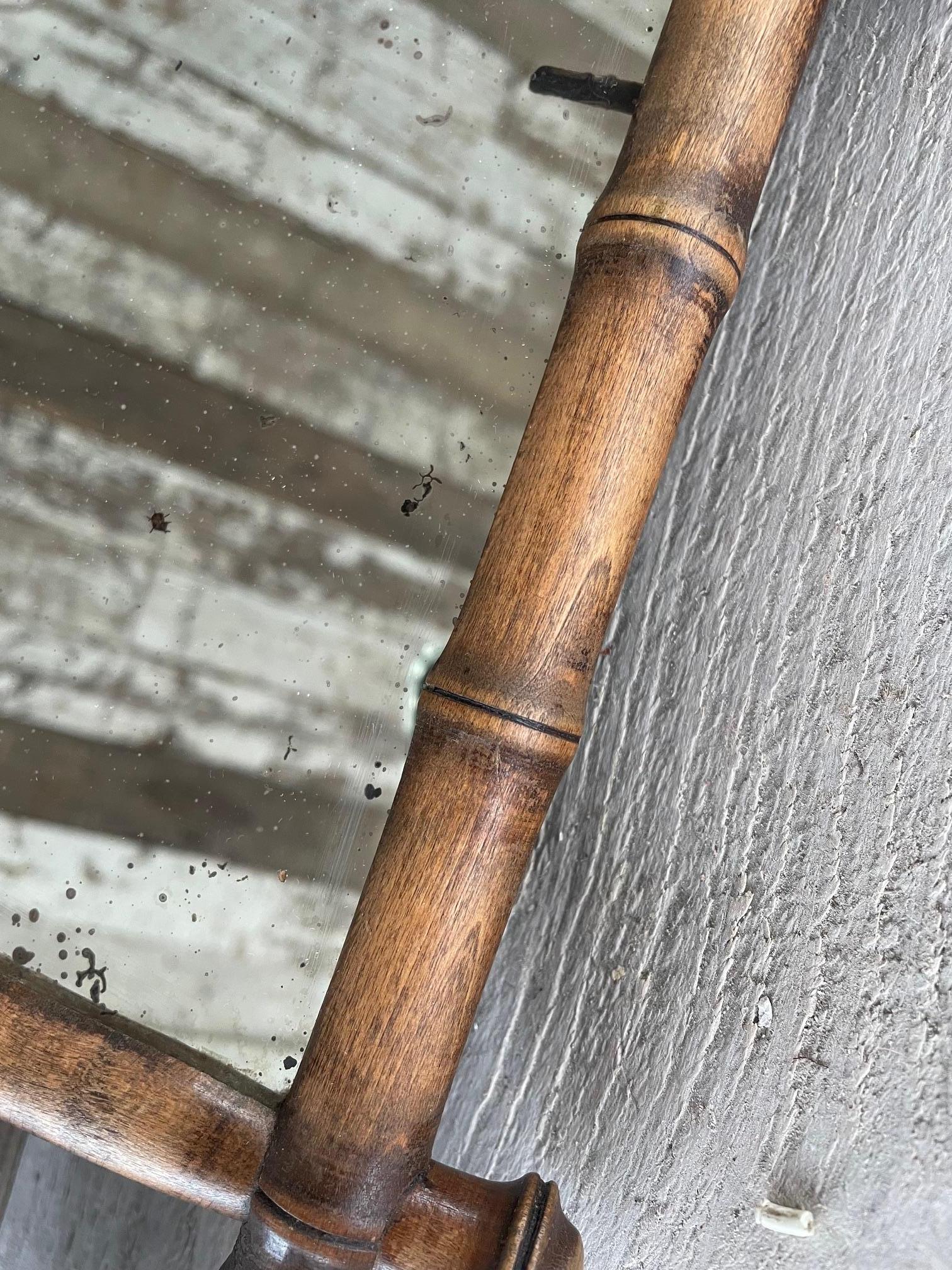 Specchio trittico in finto bambù in vendita 3