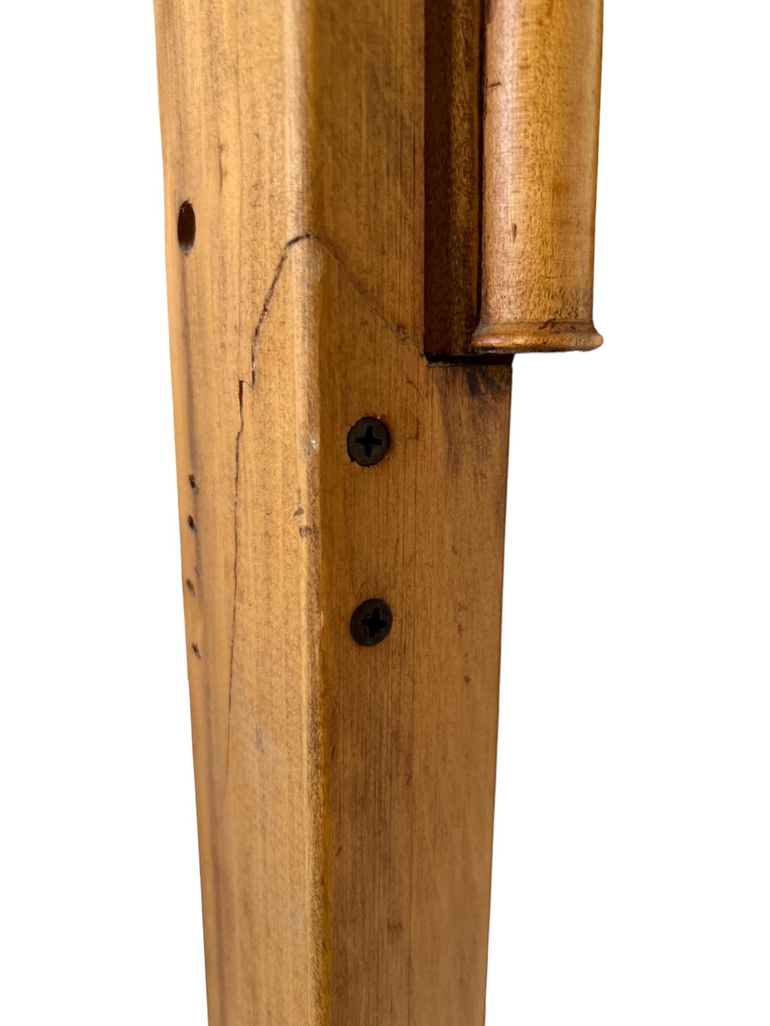 Faux Bamboo Woven Rattan Wood King Headboard, 1960s 4