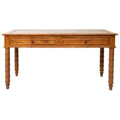 Antique Faux Bamboo Writing Table