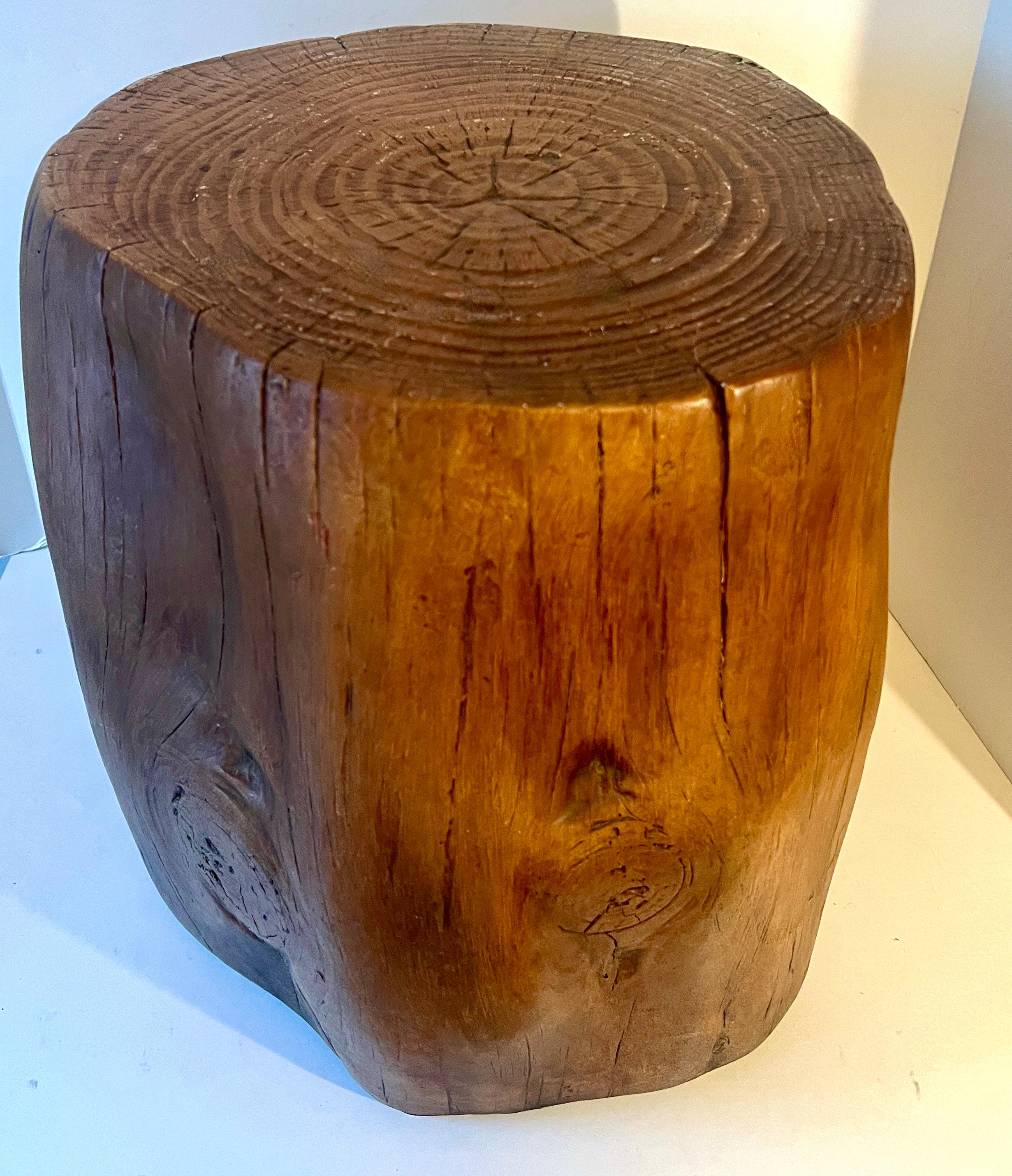 Table à cigares ou à martini en poterie Faux Boi Stump Side Bon état - En vente à Los Angeles, CA