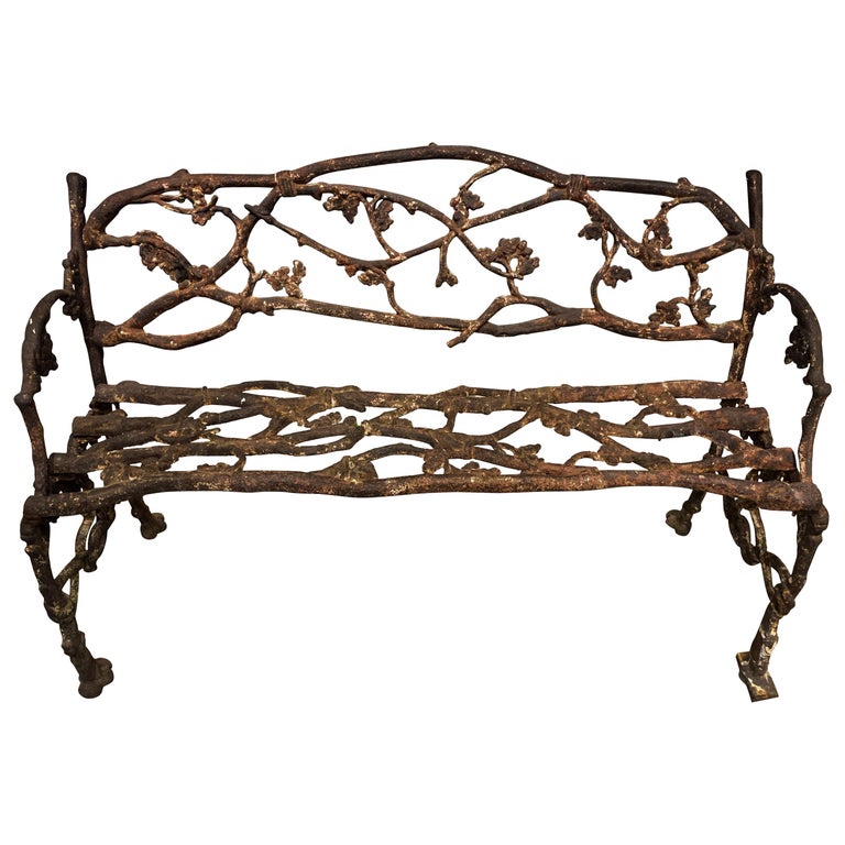 Faux Bois Bench For Sale At 1stdibs
