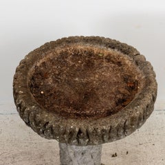 Faux Bois Bird Bath