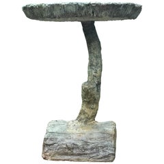 Faux Bois Birdbath