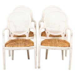 Faux Bois Branch Form Carved Wood Twig Chair Set