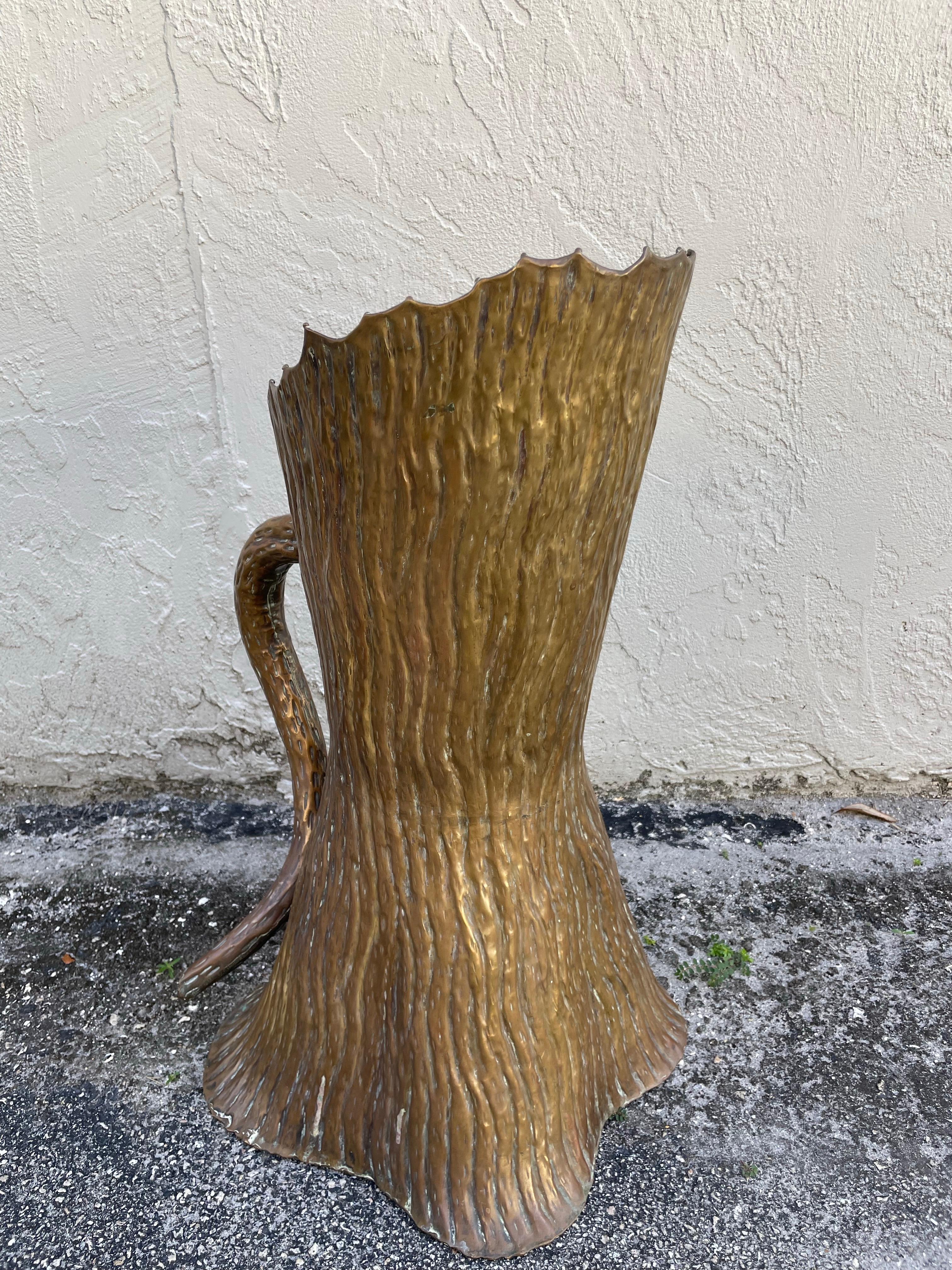 Paragüero de Latón Faux Bois by Casagrande Italiano en venta