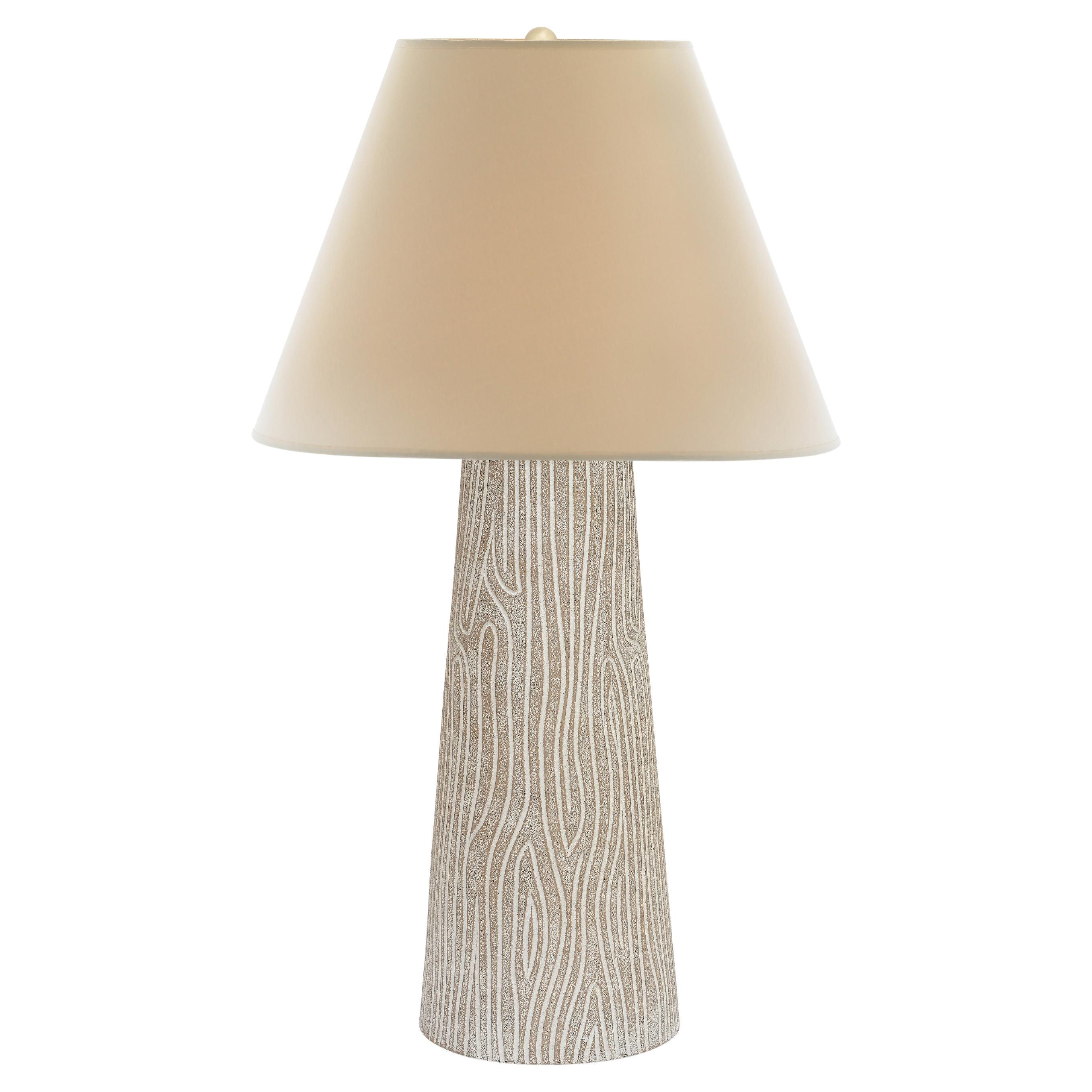 Faux Bois Ceramic Lamp, Tan, by Bunny Williams Home im Angebot