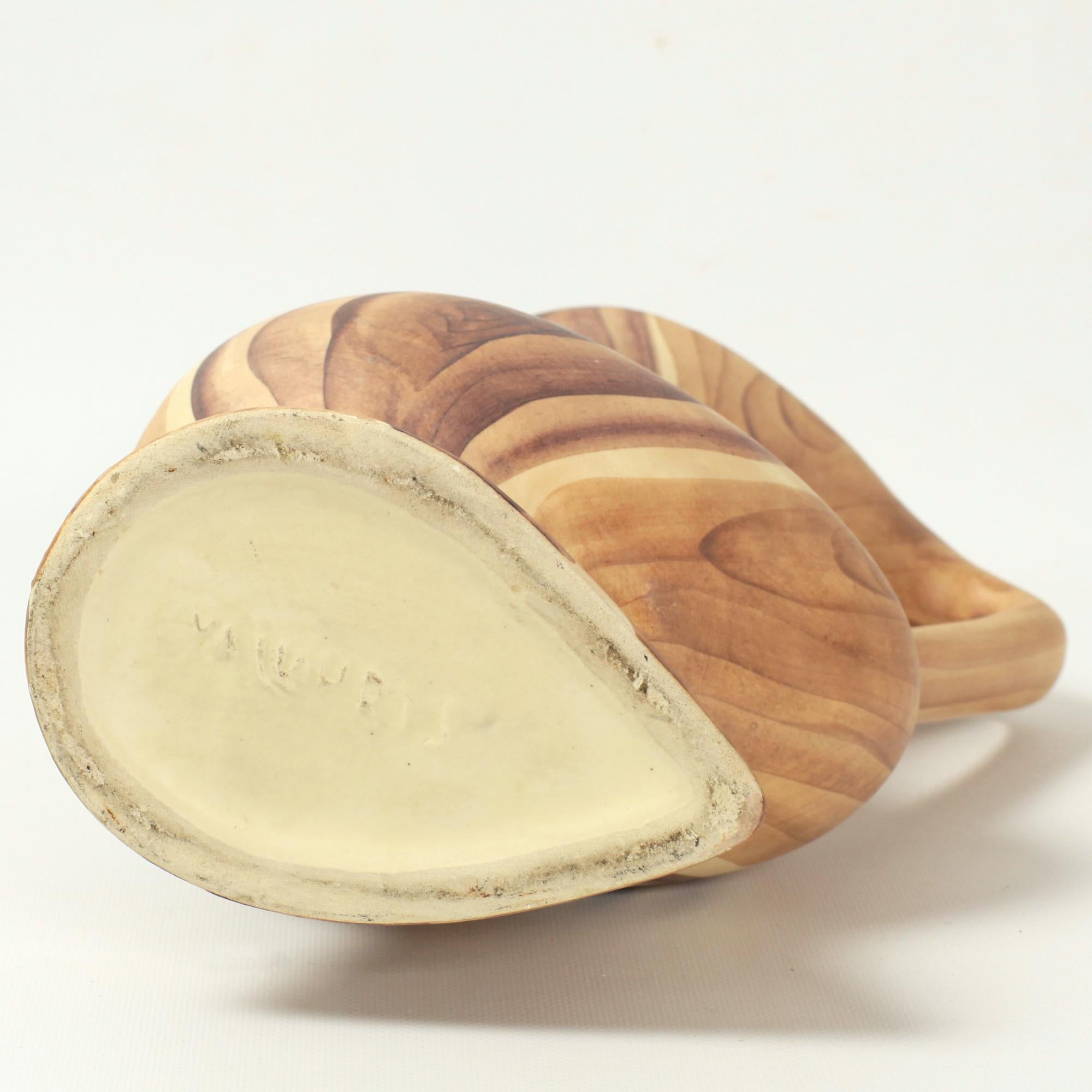 Faux Bois Keramische Vase von Grandjean Jourdan, Vallauris, Frankreich, 1960er Jahre im Angebot 2