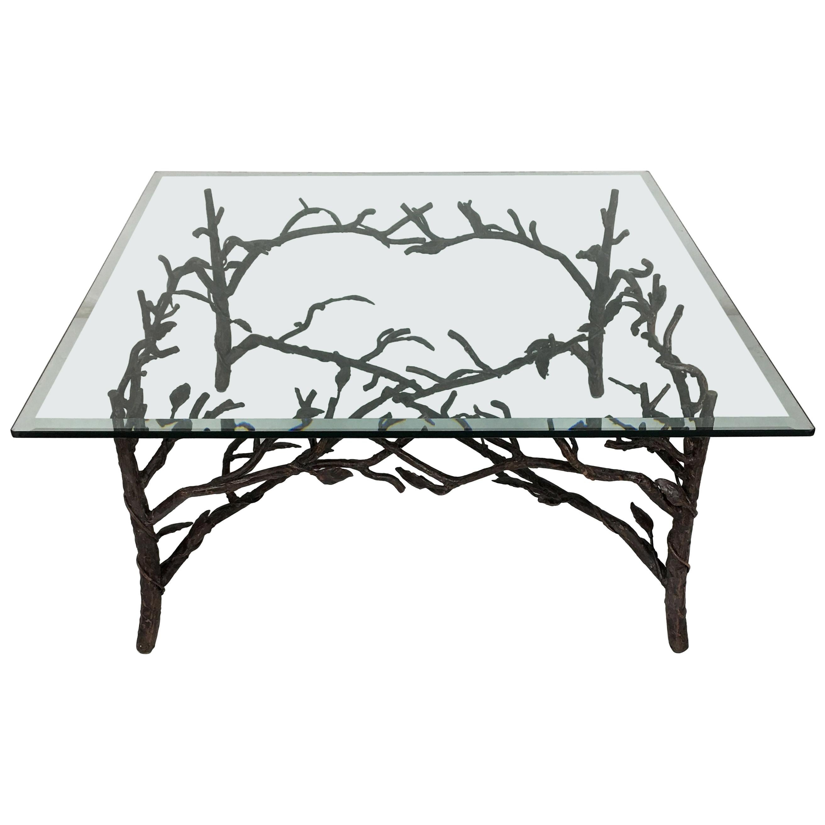 Faux Bois Coffee Table in the Style of Giacometti