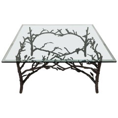 Faux Bois Coffee Table in the Style of Giacometti