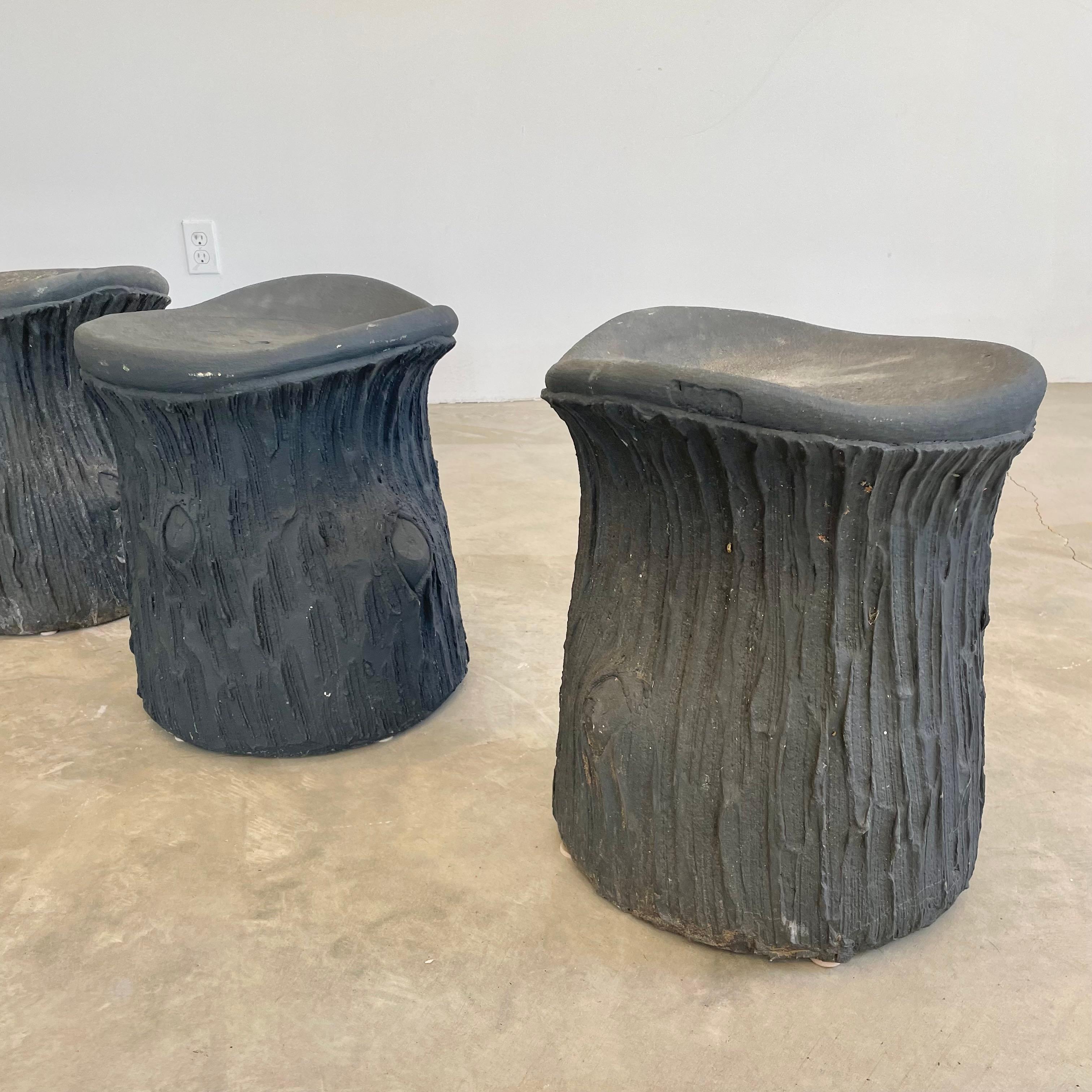 Faux Bois Beton Hocker, 1970er Frankreich im Angebot 4