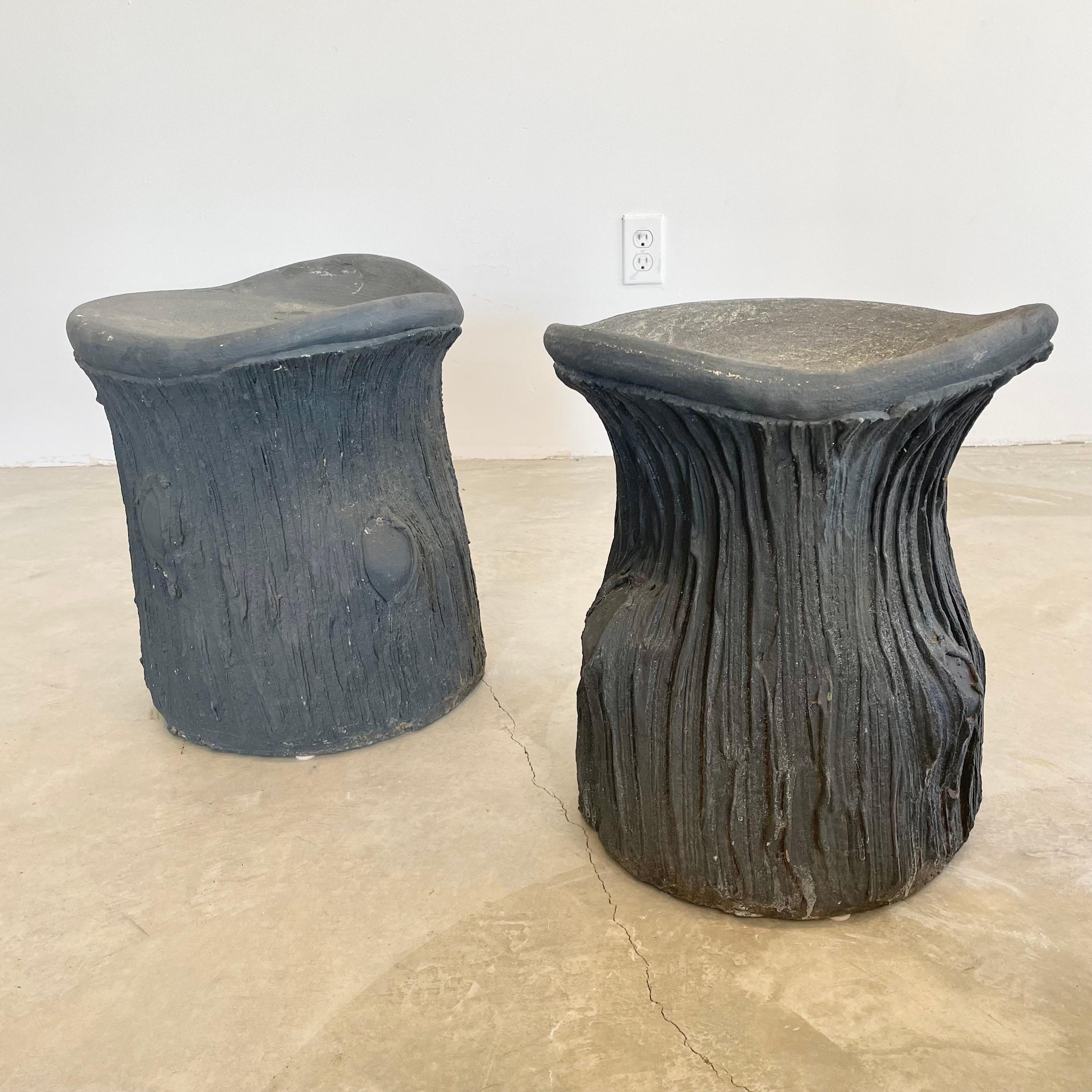 Faux Bois Beton Hocker, 1970er Frankreich im Angebot 5