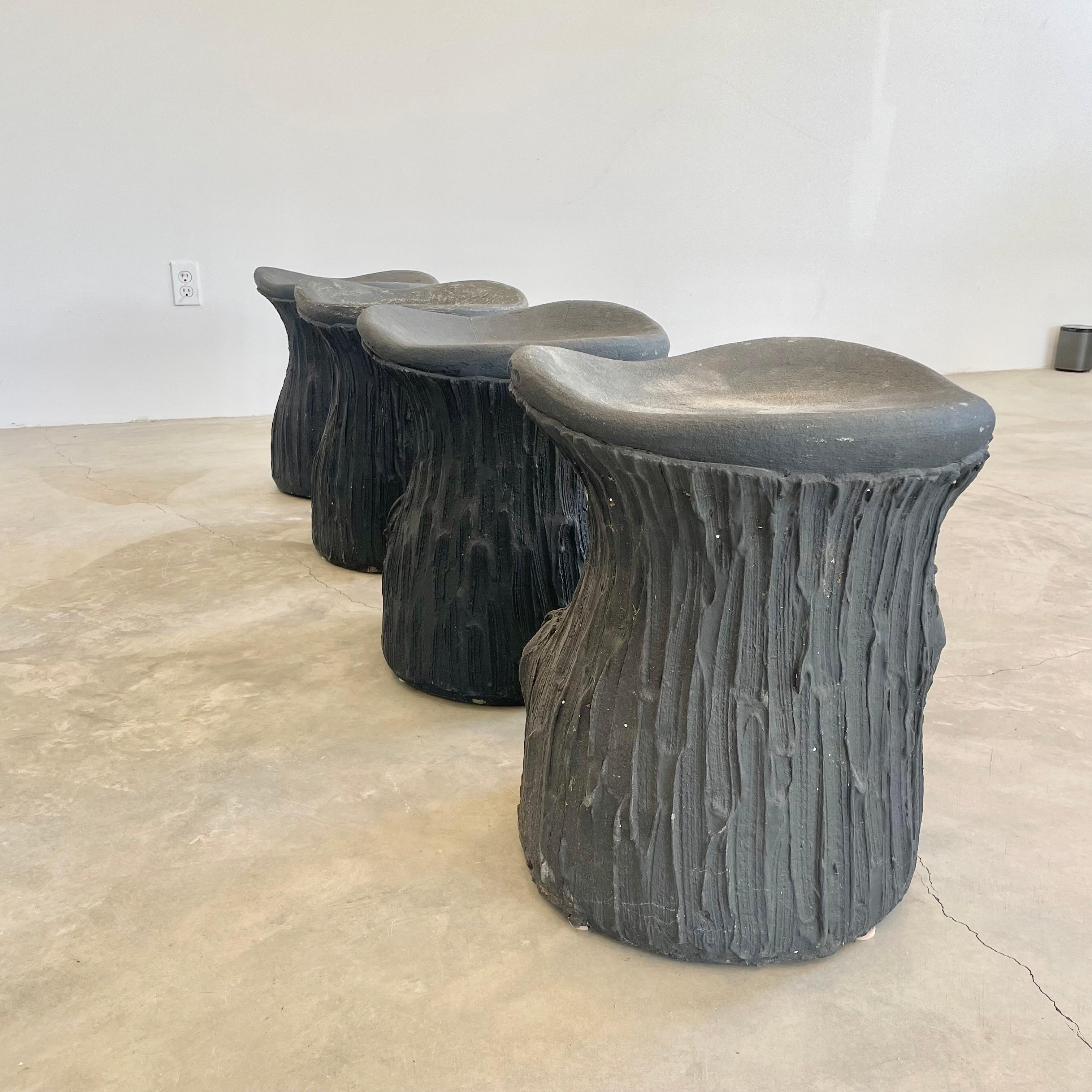 Faux Bois Beton Hocker, 1970er Frankreich im Angebot 10