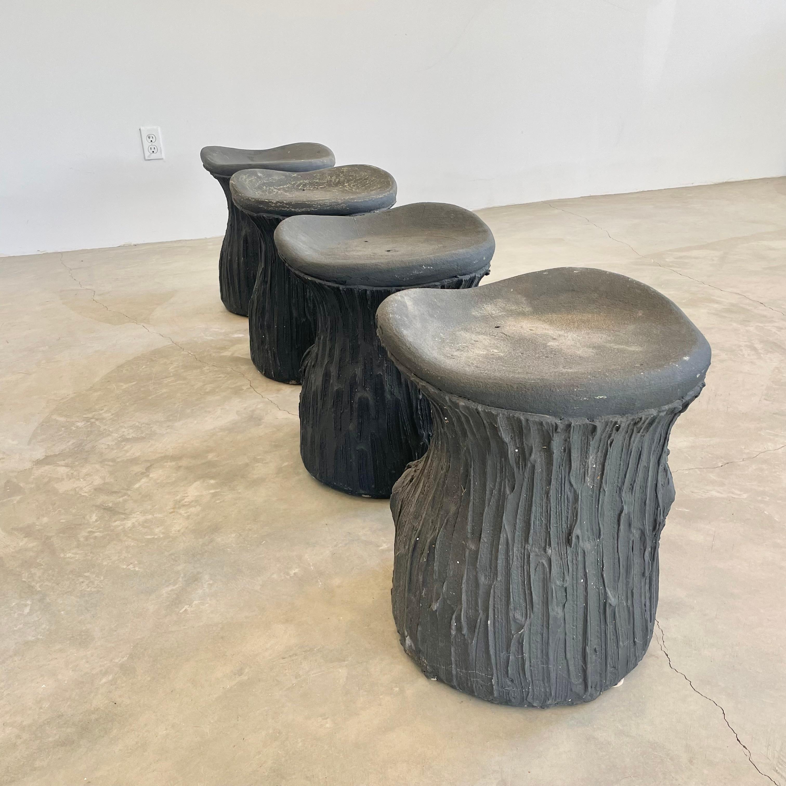 Faux Bois Beton Hocker, 1970er Frankreich im Angebot 11