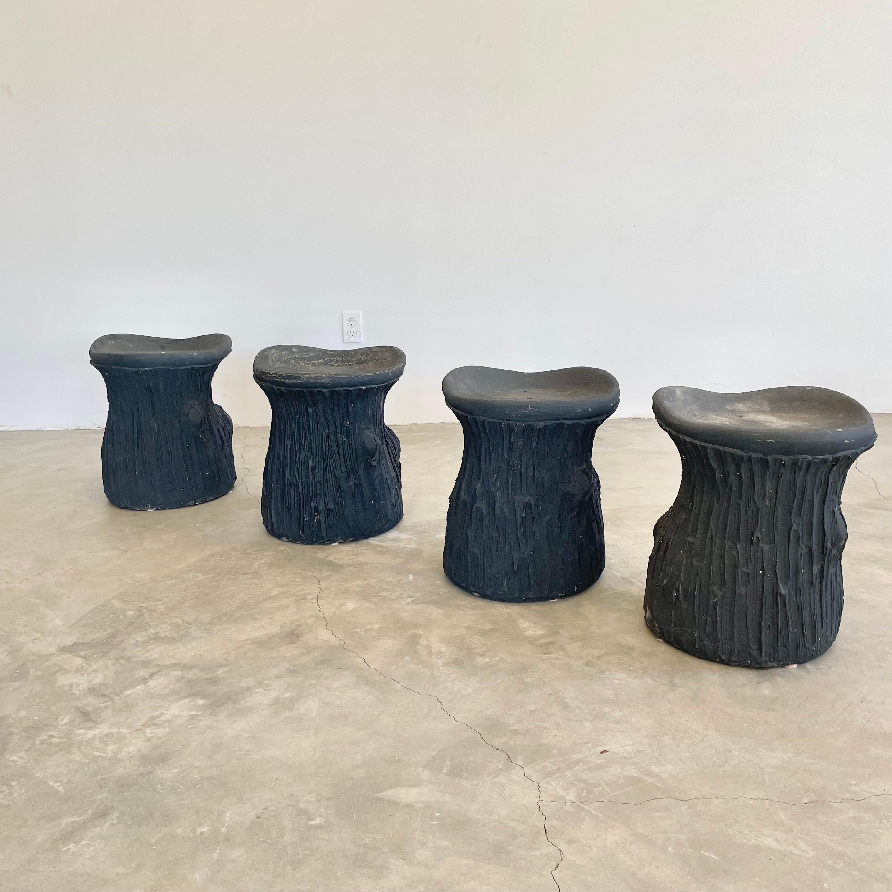 Faux Bois Beton Hocker, 1970er Frankreich im Angebot 2