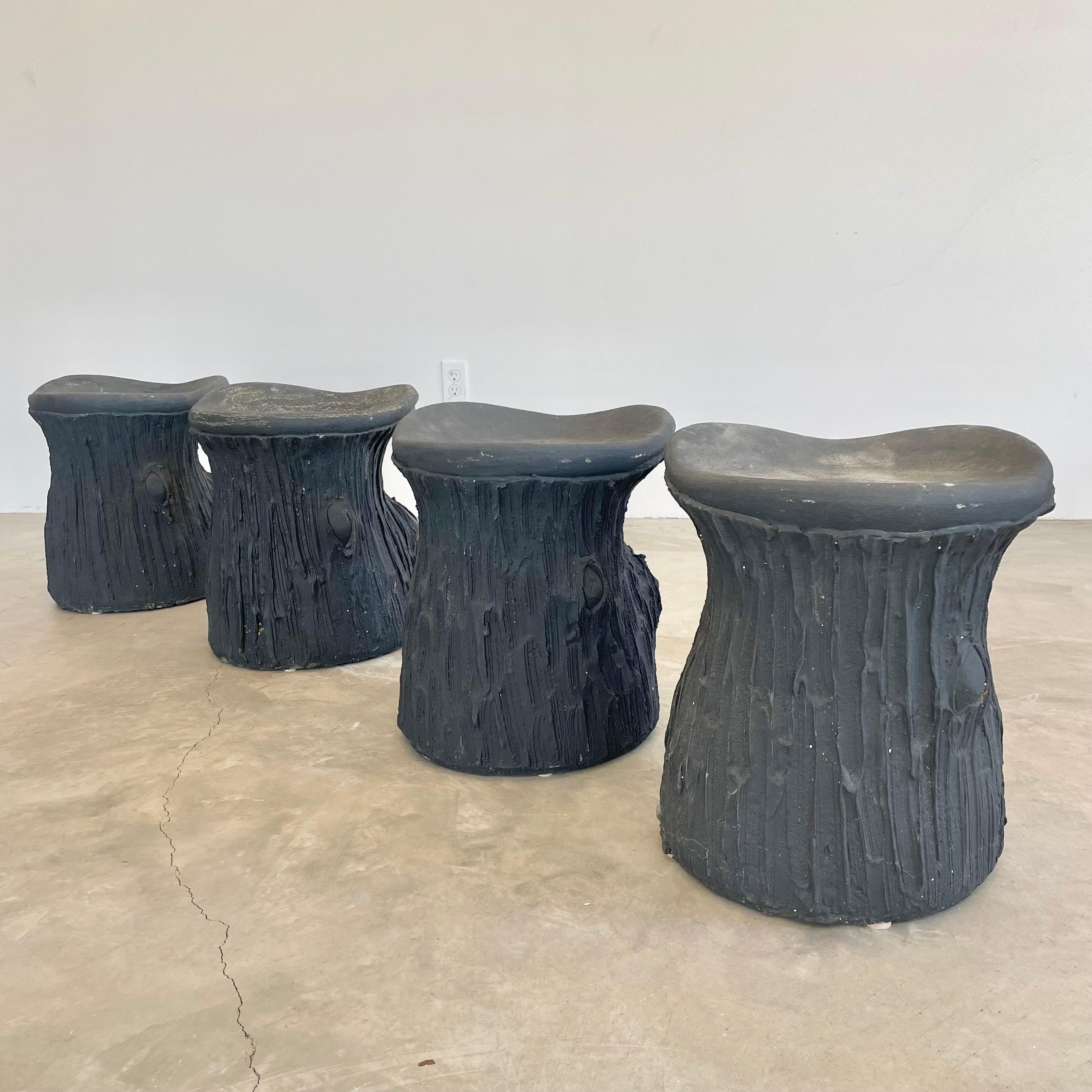 Faux Bois Beton Hocker, 1970er Frankreich im Angebot 3