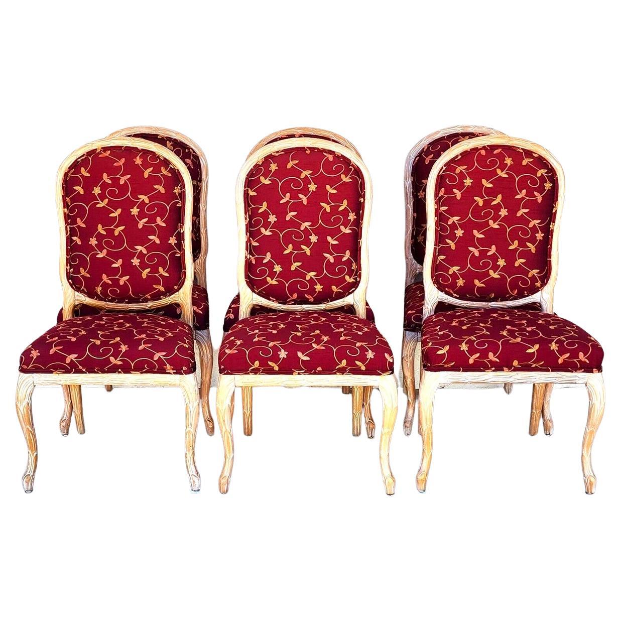 Chateau Dax Dining Chairs Faux Bois Set of 6