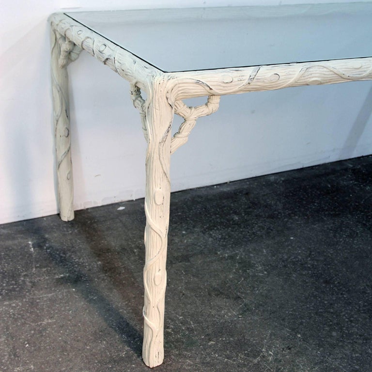 Faux Bois Dining Table For Sale at 1stDibs