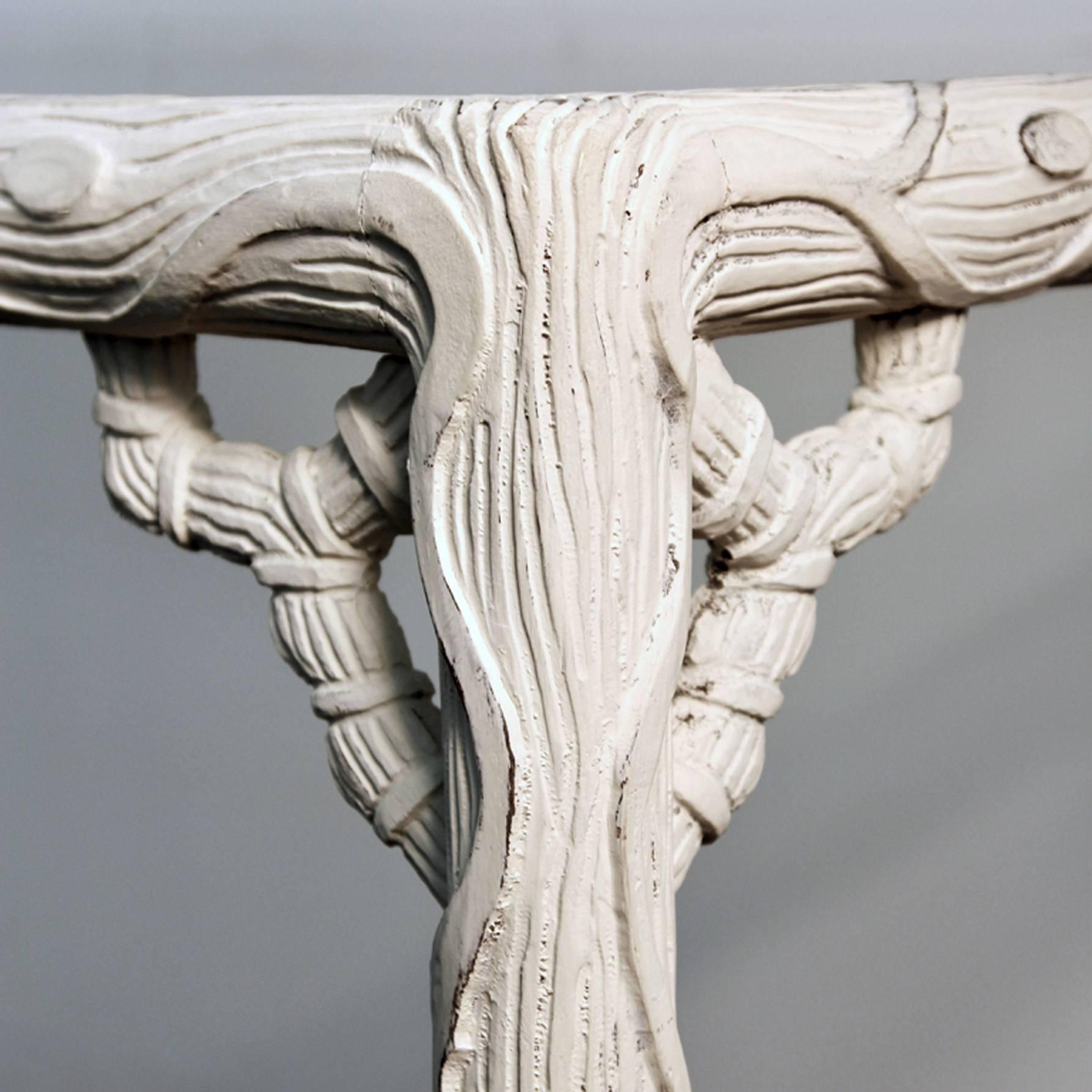 Faux Bois Dining Table For Sale 3