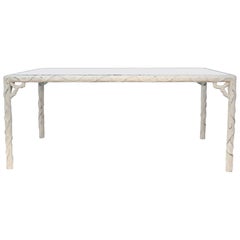 Faux Bois Dining Table