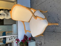 Faux Bois French Style Large Fauteuil Chair