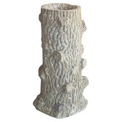 Faux Bois Garden Stone Bird Bath from England