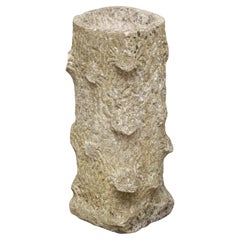 Used Faux Bois Garden Stone Bird Baths from England (Two Available)