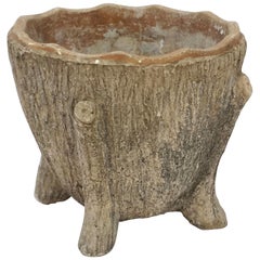 Faux Bois Garden Stone Großer Jardinière Topf oder Pflanzgefäß