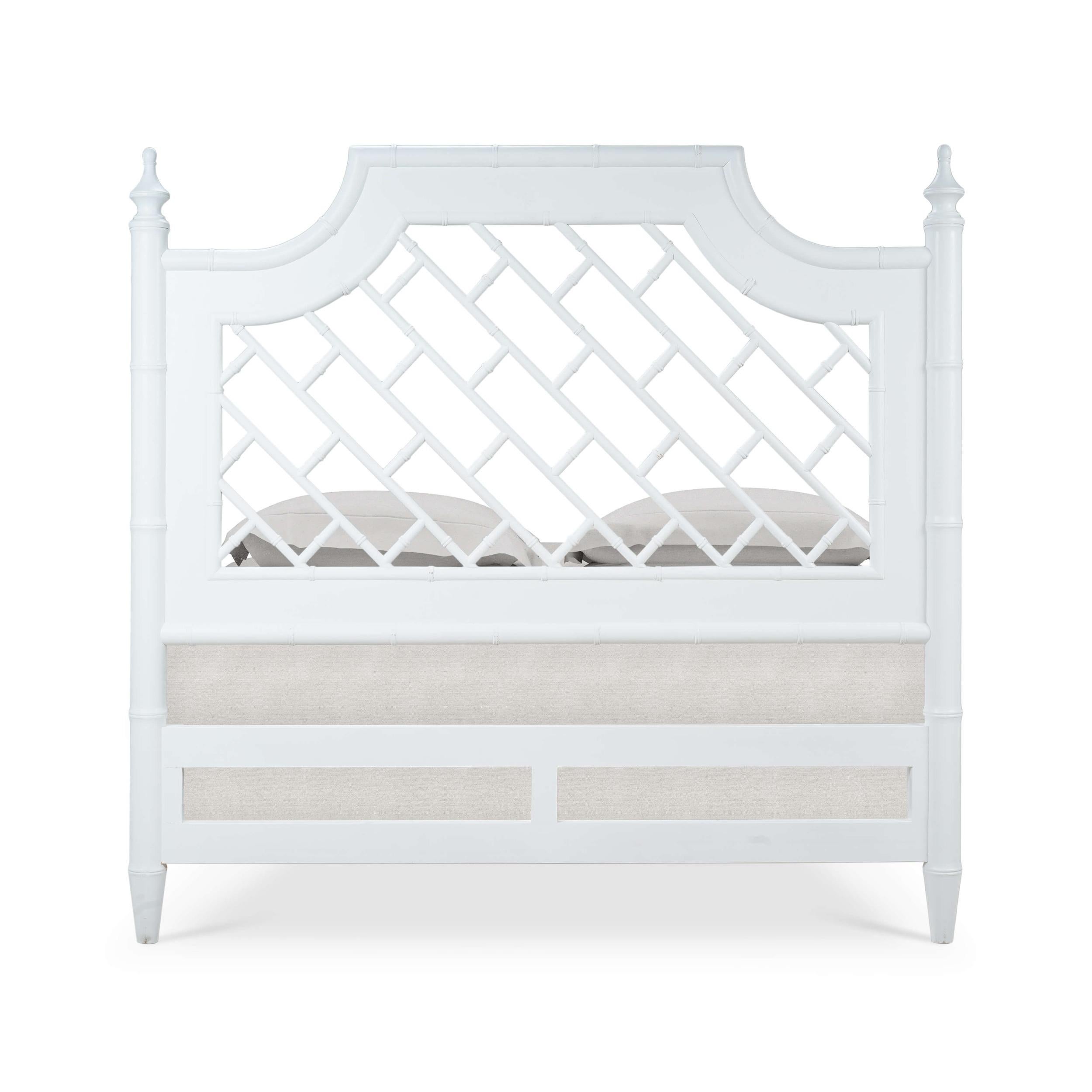 Mid-Century Modern Faux Bois Mid Century Modern King Bed For Sale