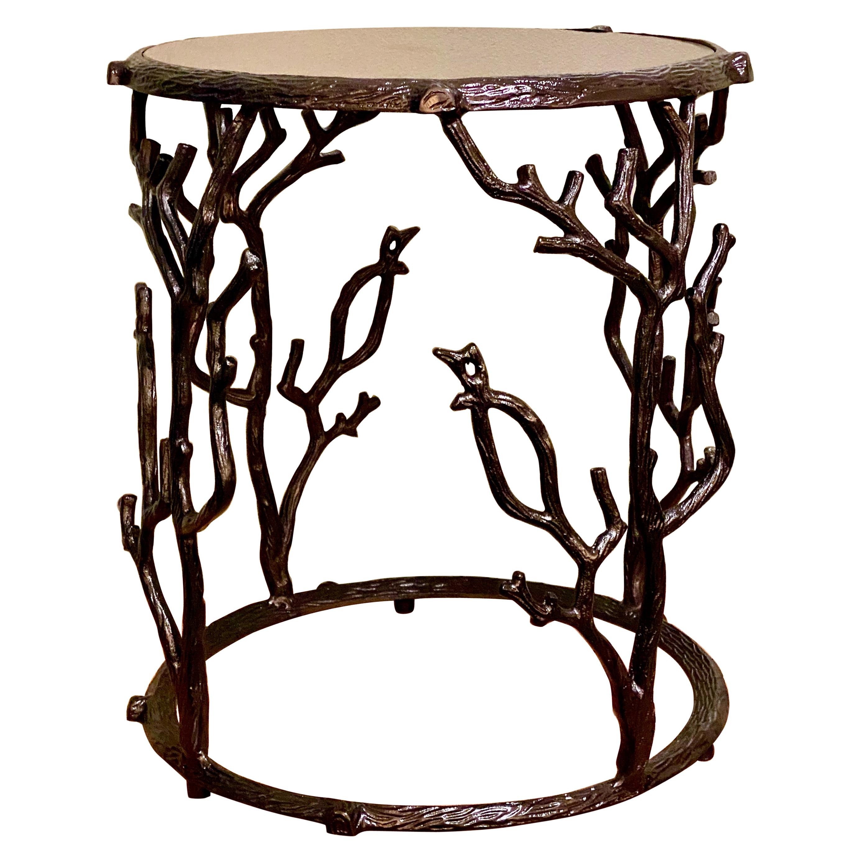 Faux Bois Occasional Table For Sale