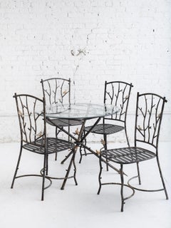 Faux Bois Outdoor Dining Set