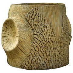 Faux Bois Planters, French Contemporary