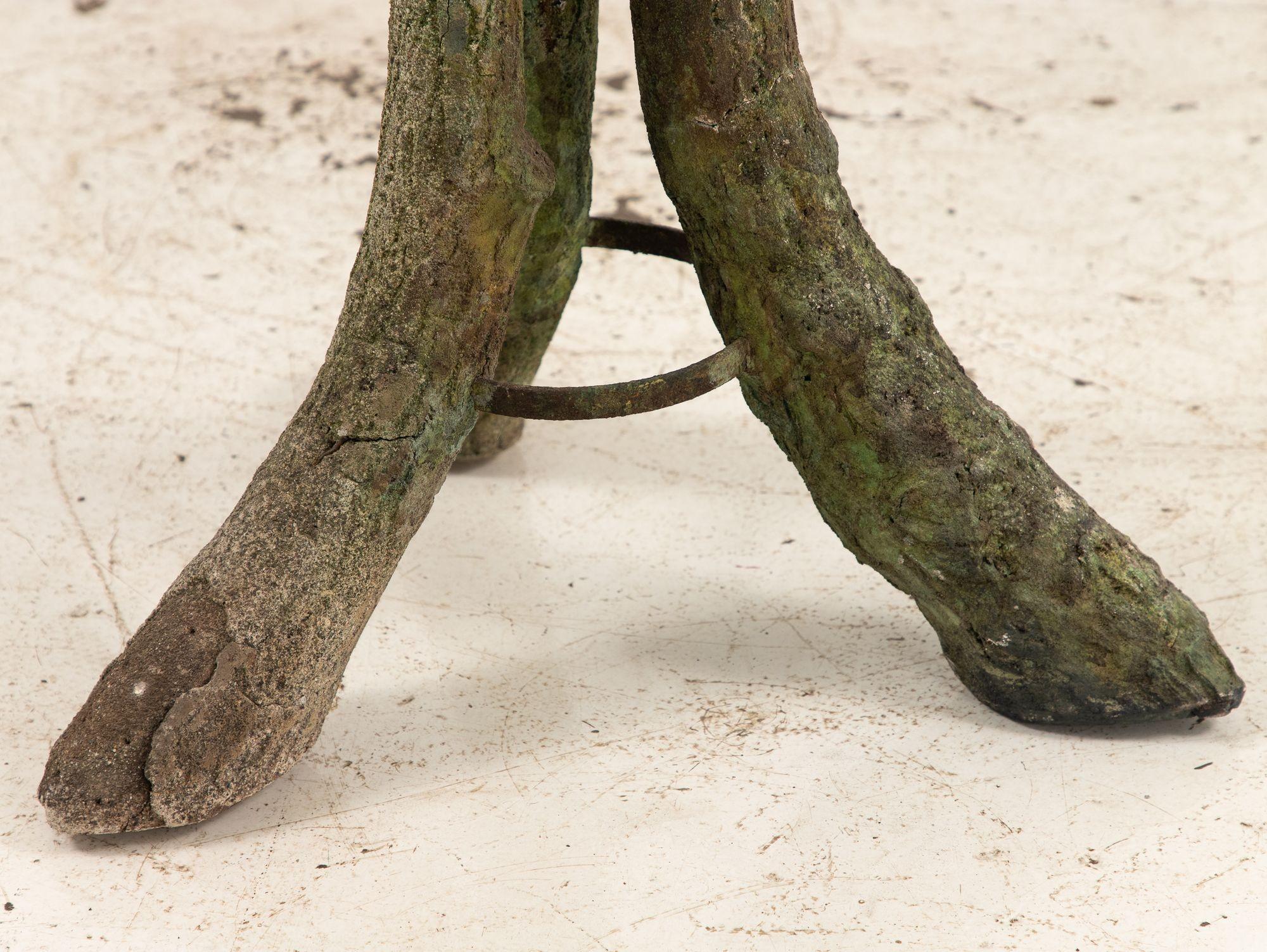 Faux Bois Reconstituted Stone Table, Scotland Early 20th C. For Sale 3