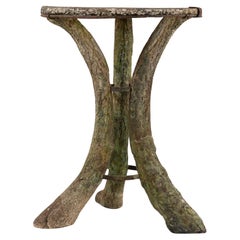 Faux Bois Reconstituted Stone Table, Scotland Early 20th C.