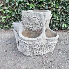 Faux Bois Stump Planter, 1970s France