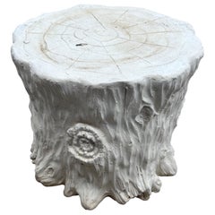 French Faux Bois Plaster Tree Trunk Table