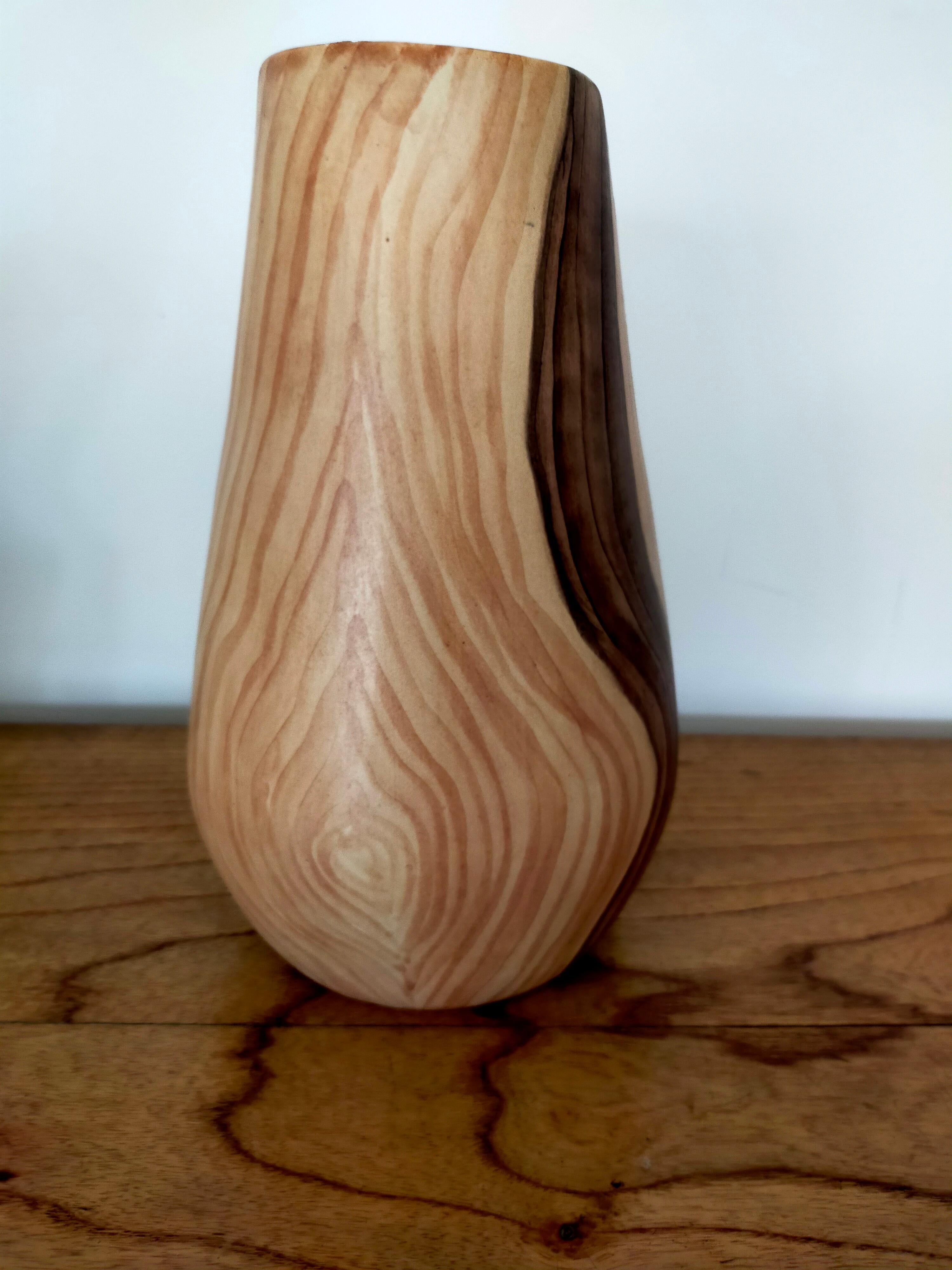 Faux bois Vase by Grandjean Jourdan In Excellent Condition In NEUVILLE-DE-POITOU, FR